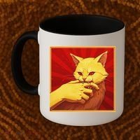 Cat Bite Anime Coffee Mug thumb 2