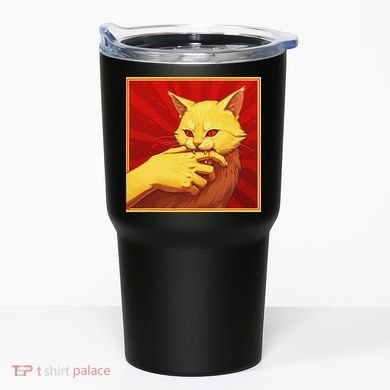 Cat Bite Anime Tumbler