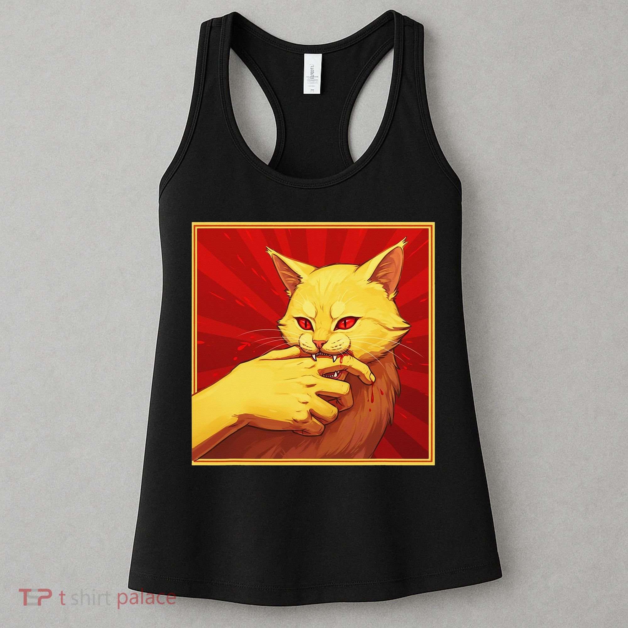 Cat Bite Anime Women's Tank Top