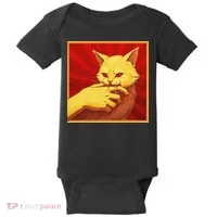 Cat Bite Anime Baby Bodysuit thumb 0