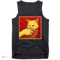 Cat Bite Anime Tank Top thumb 0
