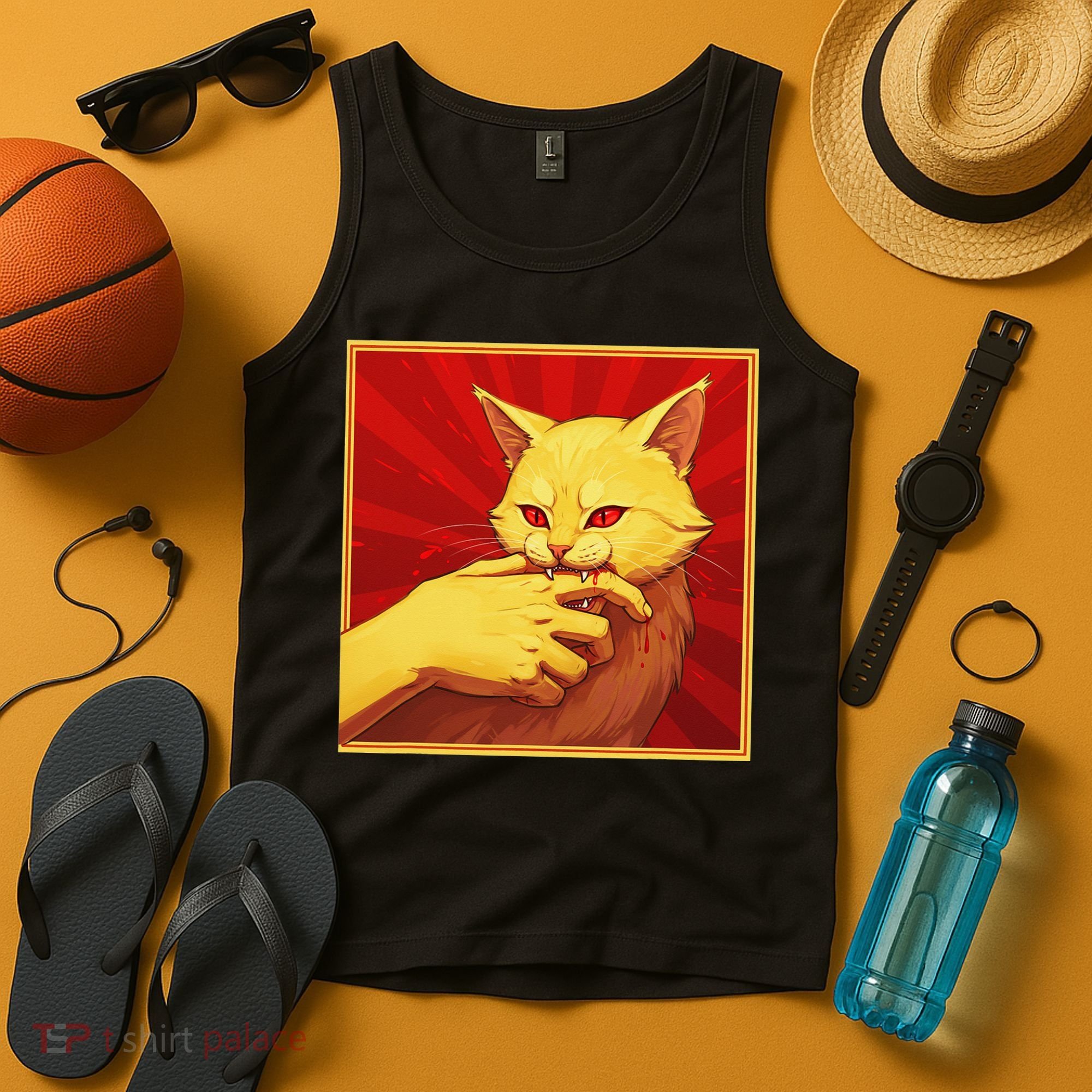 Cat Bite Anime Tank Top