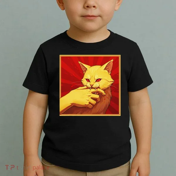 Cat Bite Anime Toddler T-Shirt
