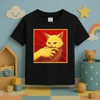 Cat Bite Anime Toddler T-Shirt thumb 3