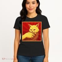 Cat Bite Anime Women's T-Shirt thumb 4