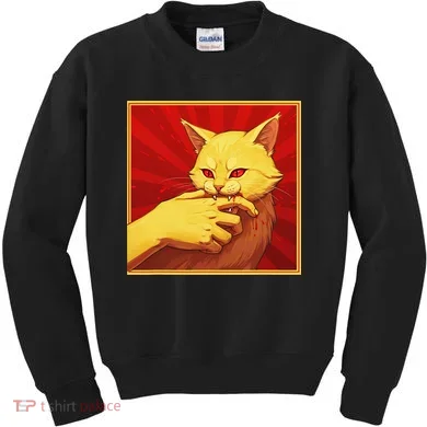 Cat Bite Anime Kids Sweatshirt
