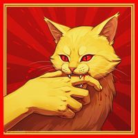 Cat Bite Anime Santa Hat thumb 1