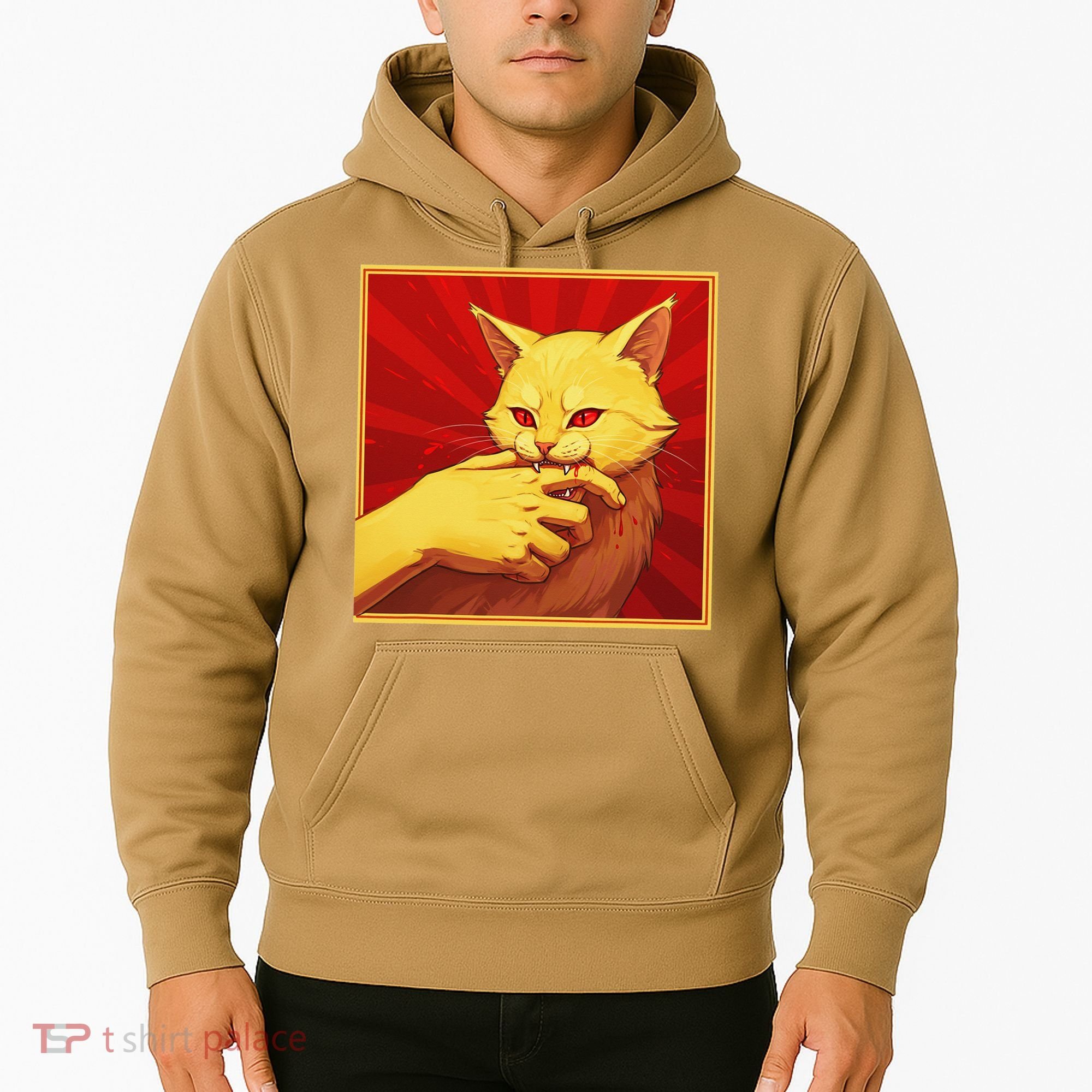 Cat Bite Anime Hoodie