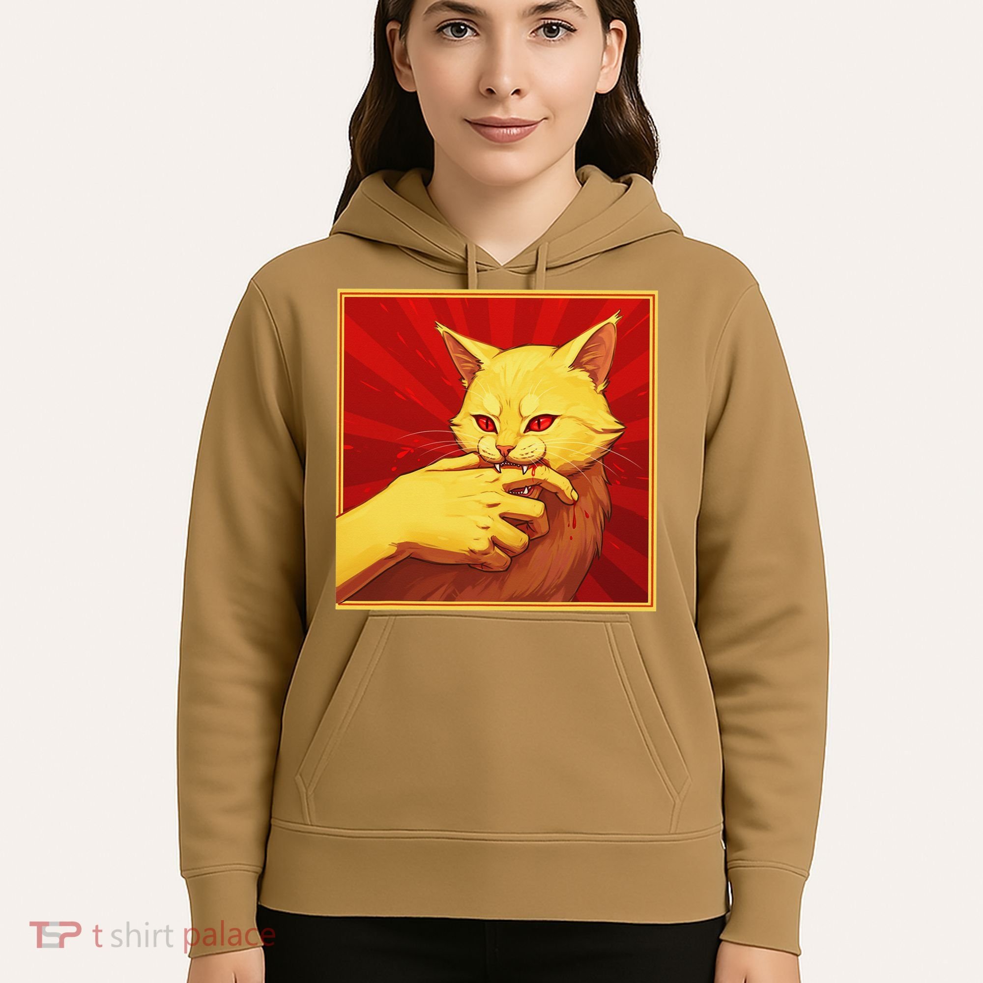 Cat Bite Anime Hoodie