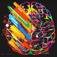 Colorful Brain Art Teacher Artist Painter Student T-Shirt thumb 7