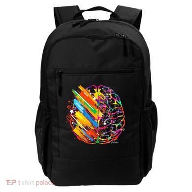 Colorful Brain Art Teacher Artist Painter Student Backpack