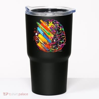 Colorful Brain Art Teacher Artist Painter Student Tumbler