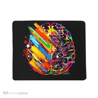 Colorful Brain Art Teacher Artist Painter Student Mousepad