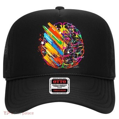 Colorful Brain Art Teacher Artist Painter Student Hat