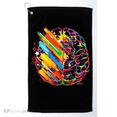 Colorful Brain Art Teacher Artist Painter Student Golf Towel