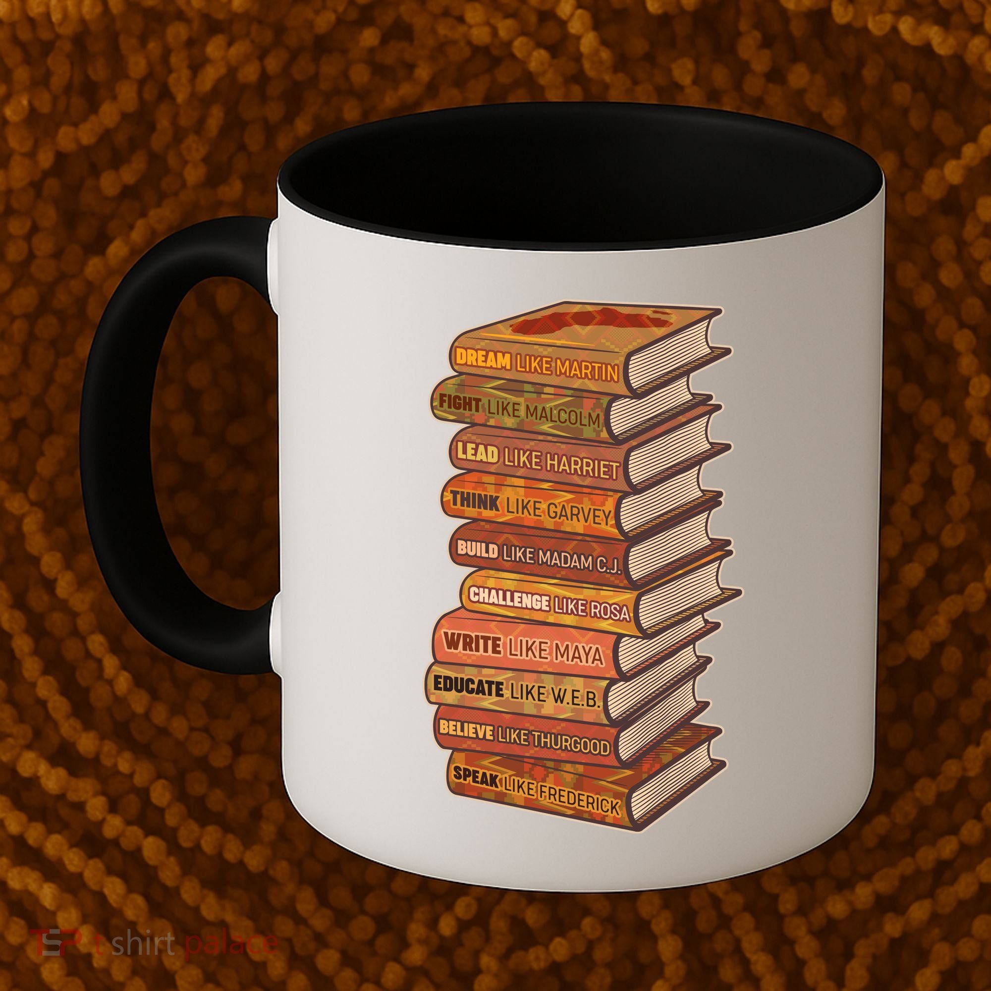 Celebrate Black African American History Figures Books Coffee Mug