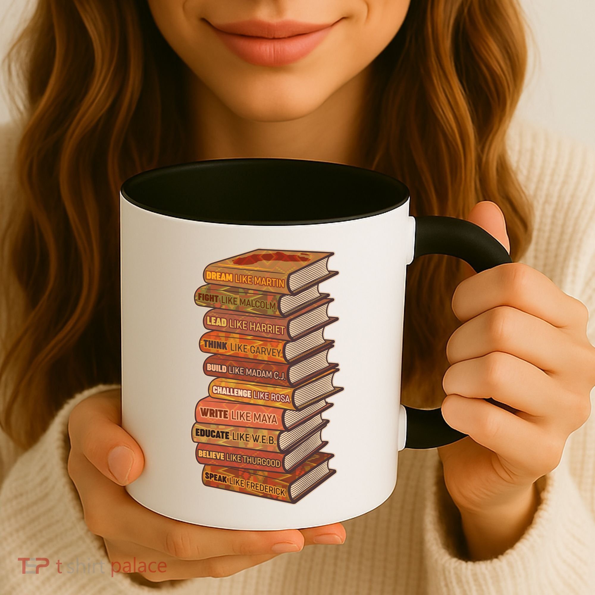 Celebrate Black African American History Figures Books Coffee Mug