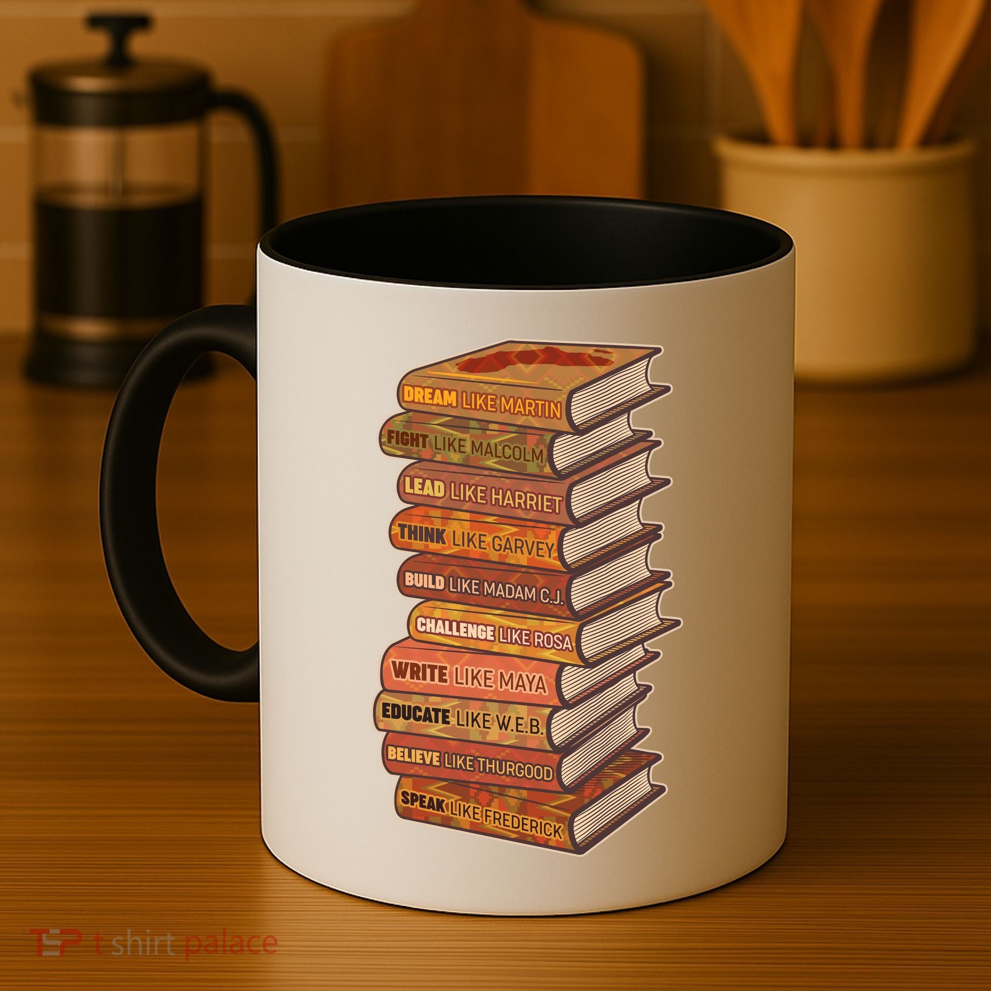 Celebrate Black African American History Figures Books Coffee Mug
