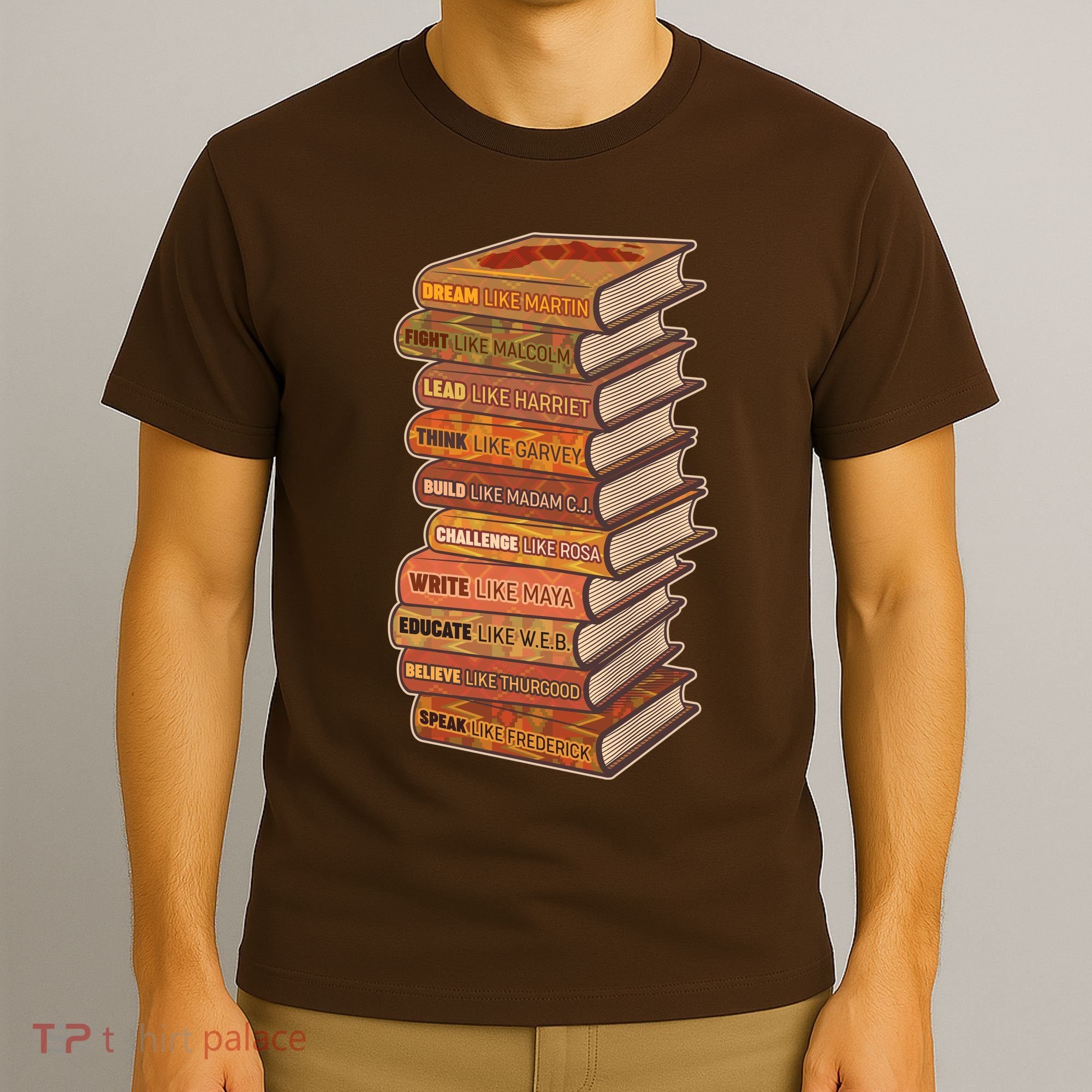 Celebrate Black African American History Figures Books T-Shirt