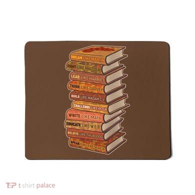 Celebrate Black African American History Figures Books Mousepad