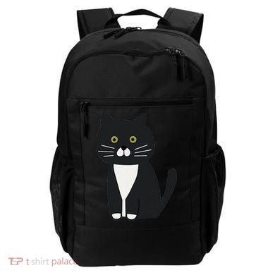 Cute Black And White Tuxedo Cat Backpack
