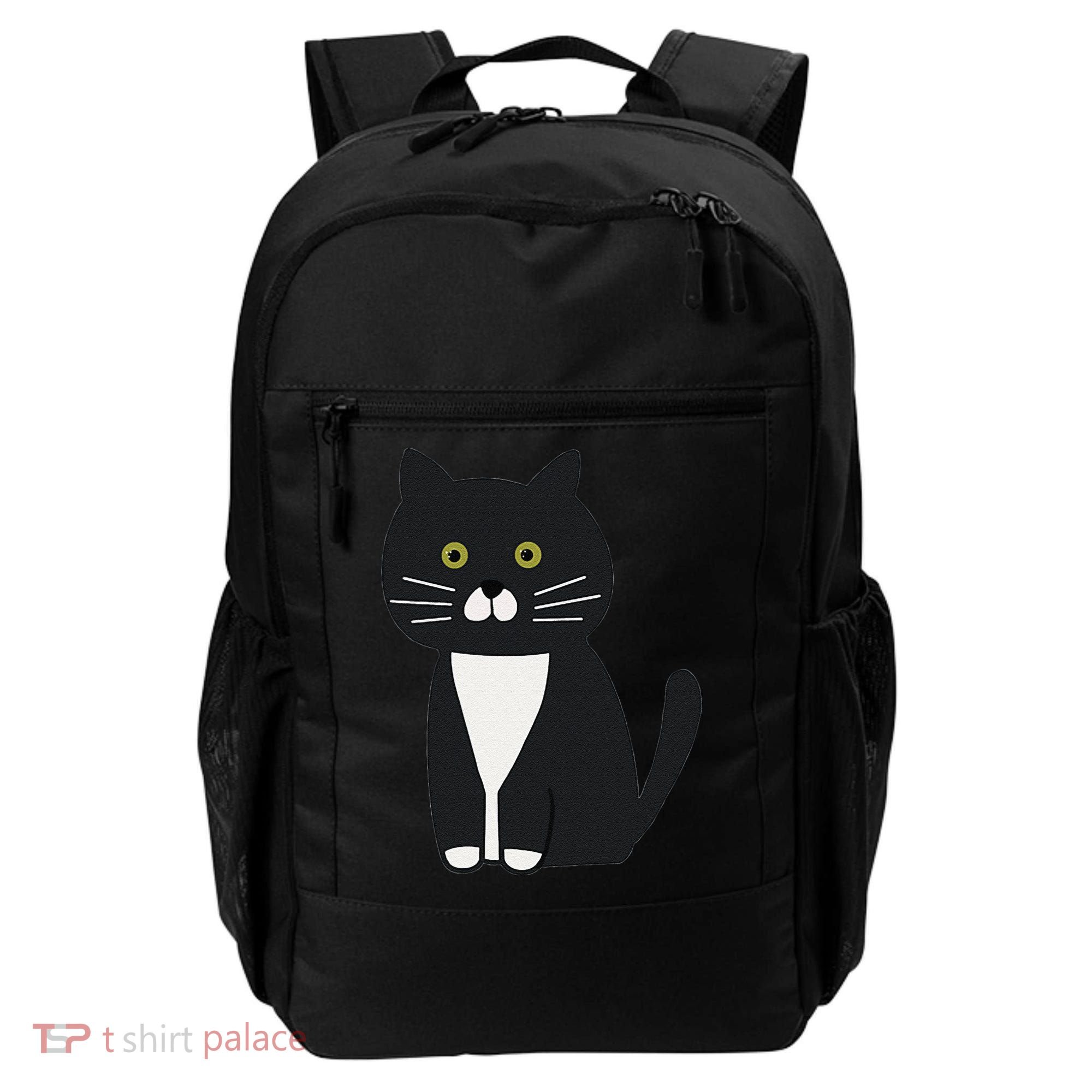 Cute Black And White Tuxedo Cat Backpack