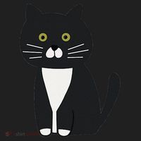 Cute Black And White Tuxedo Cat Beanie thumb 2