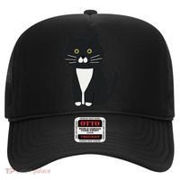 Cute Black And White Tuxedo Cat Hat thumb 0