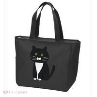 Cute Black And White Tuxedo Cat Tote Bag thumb 3