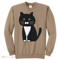 Cute Black And White Tuxedo Cat Sweatshirt thumb 0