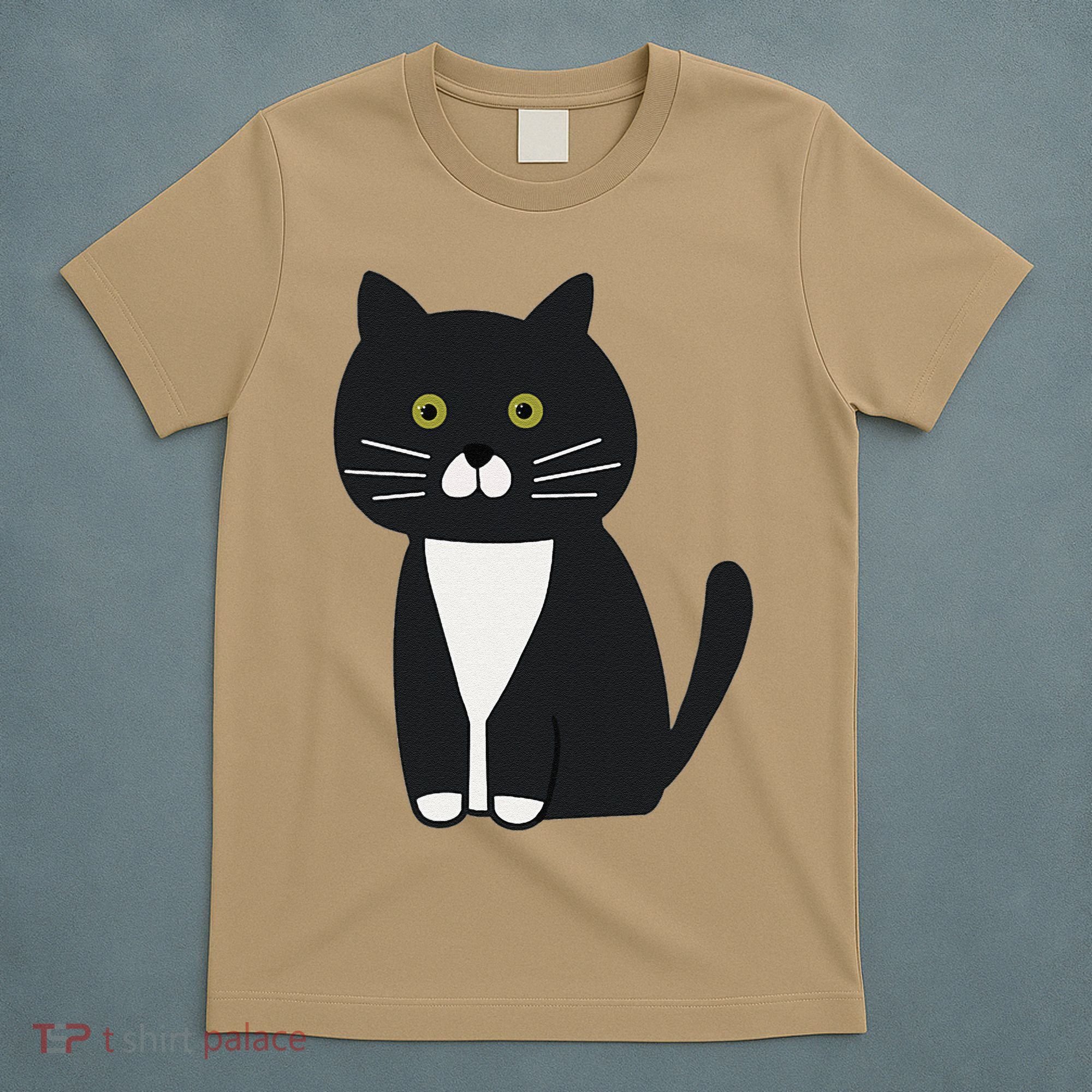 Cute Black And White Tuxedo Cat T-Shirt
