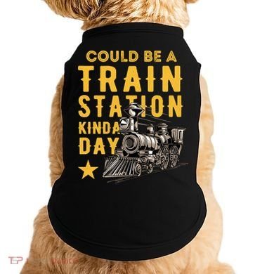 Could Be A Train Station Kinda Day Doggie Tank