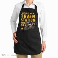 Could Be A Train Station Kinda Day Apron thumb 2