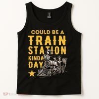 Could Be A Train Station Kinda Day Tank Top thumb 2