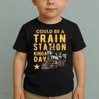 Could Be A Train Station Kinda Day Toddler T-Shirt thumb 2