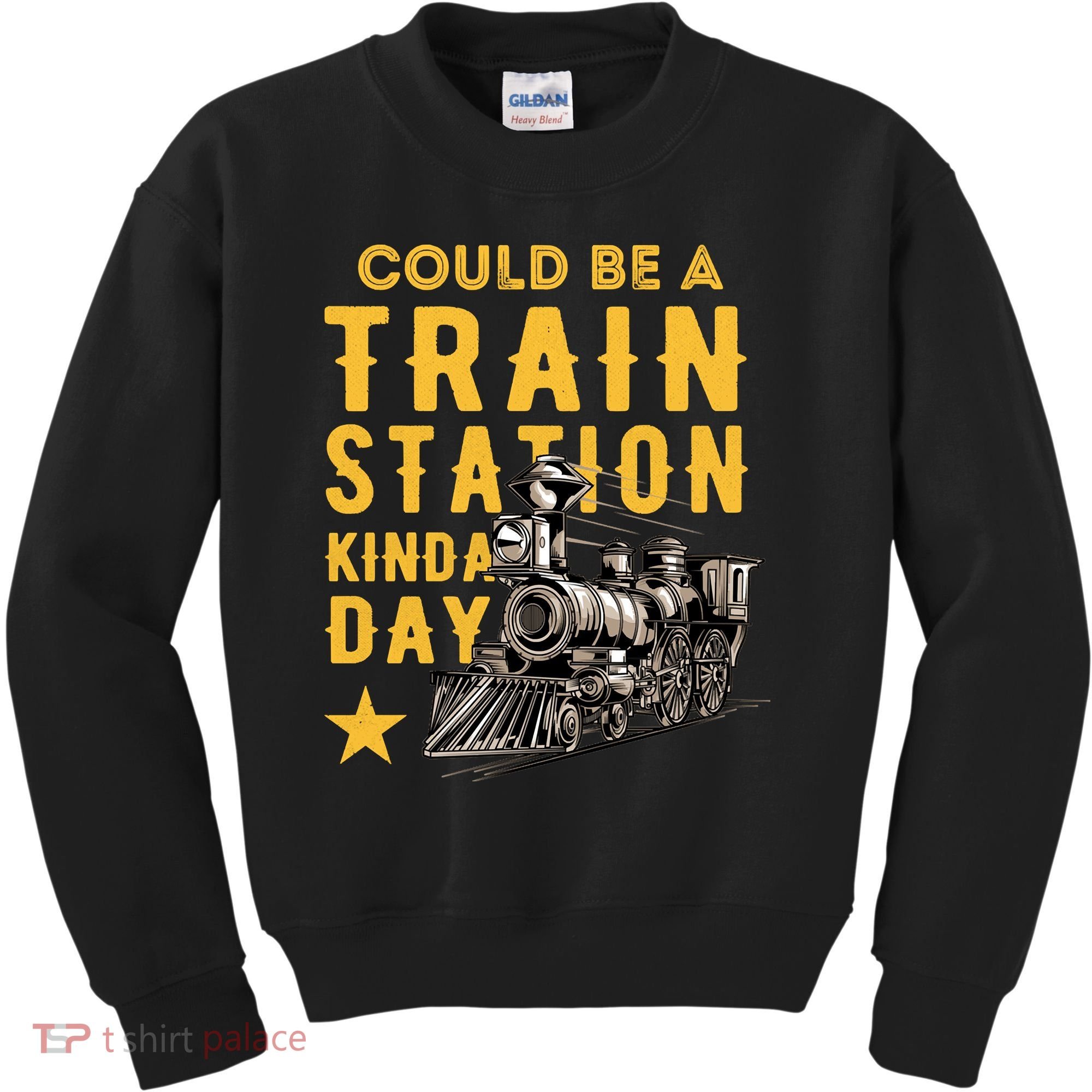 Could Be A Train Station Kinda Day Kids Sweatshirt
