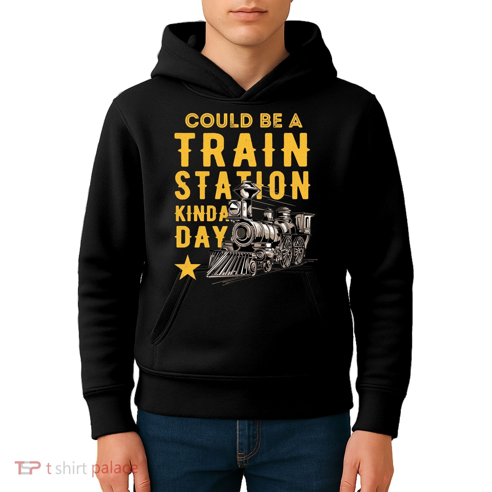 Could Be A Train Station Kinda Day Kids Hoodie