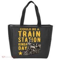 Could Be A Train Station Kinda Day Tote Bag thumb 0