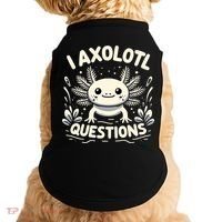 Cute Blue Axolotl Kawaii Funny I Axolotl Questions Doggie Tank thumb 0