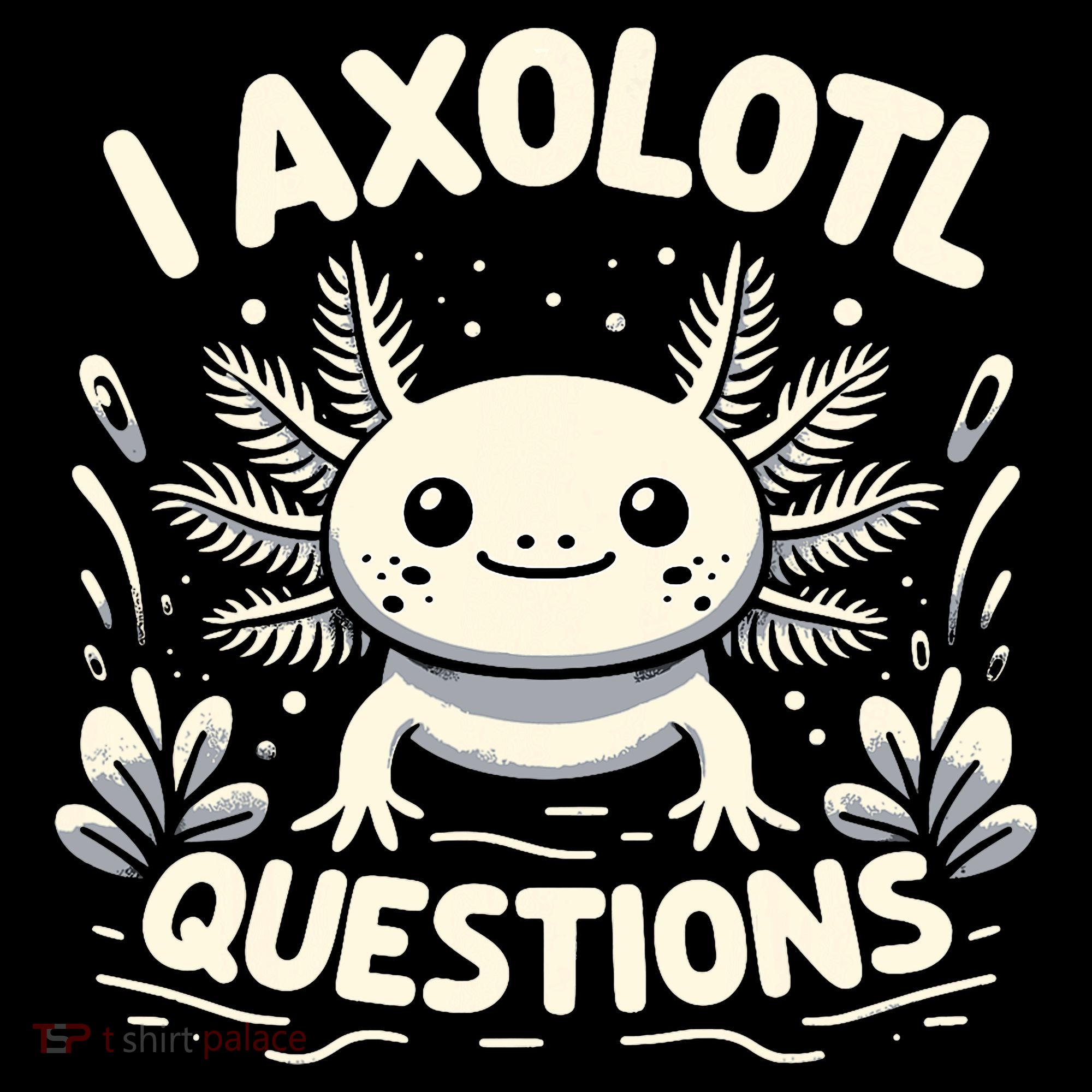 Cute Blue Axolotl Kawaii Funny I Axolotl Questions Coffee Mug