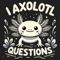 Cute Blue Axolotl Kawaii Funny I Axolotl Questions Beanie thumb 2