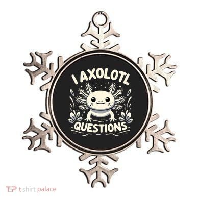 Cute Blue Axolotl Kawaii Funny I Axolotl Questions Ornament