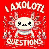Cute Blue Axolotl Kawaii Funny I Axolotl Questions Santa Hat thumb 1