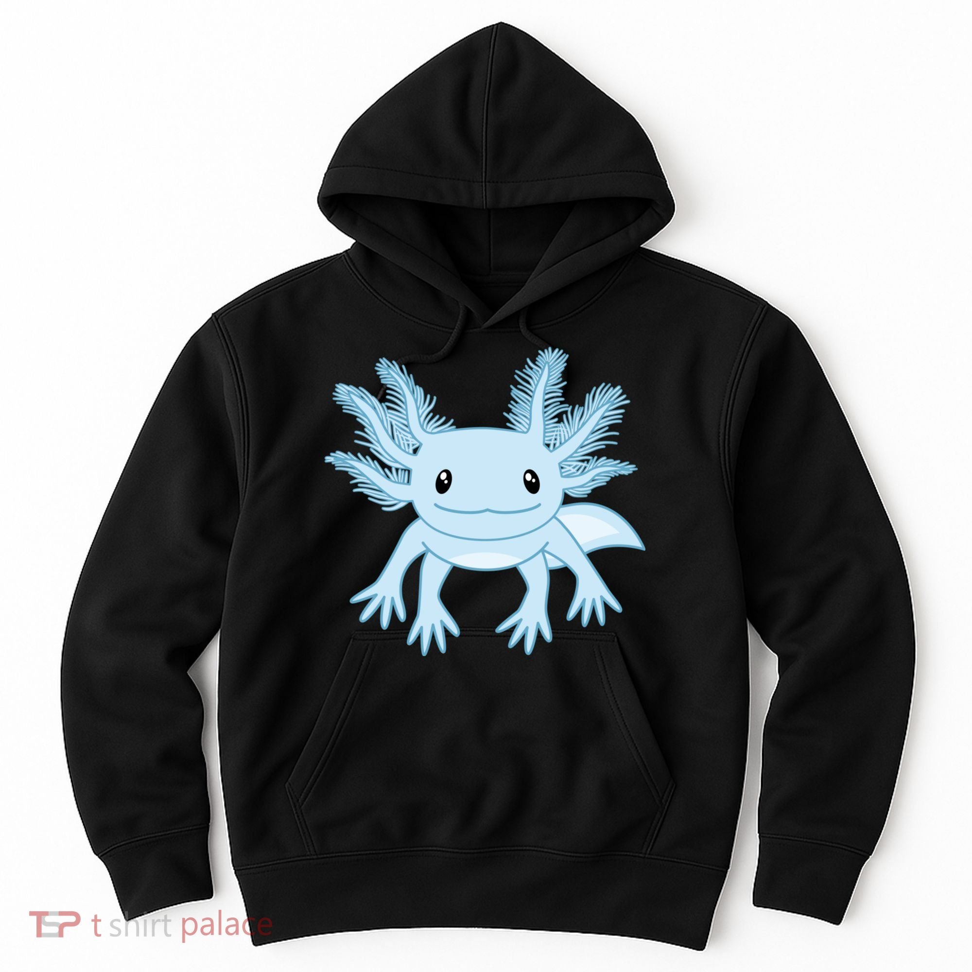Cute Blue Axolotl Kawaii Aesthetic Axolotls Hoodie
