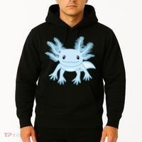 Cute Blue Axolotl Kawaii Aesthetic Axolotls Hoodie thumb 2