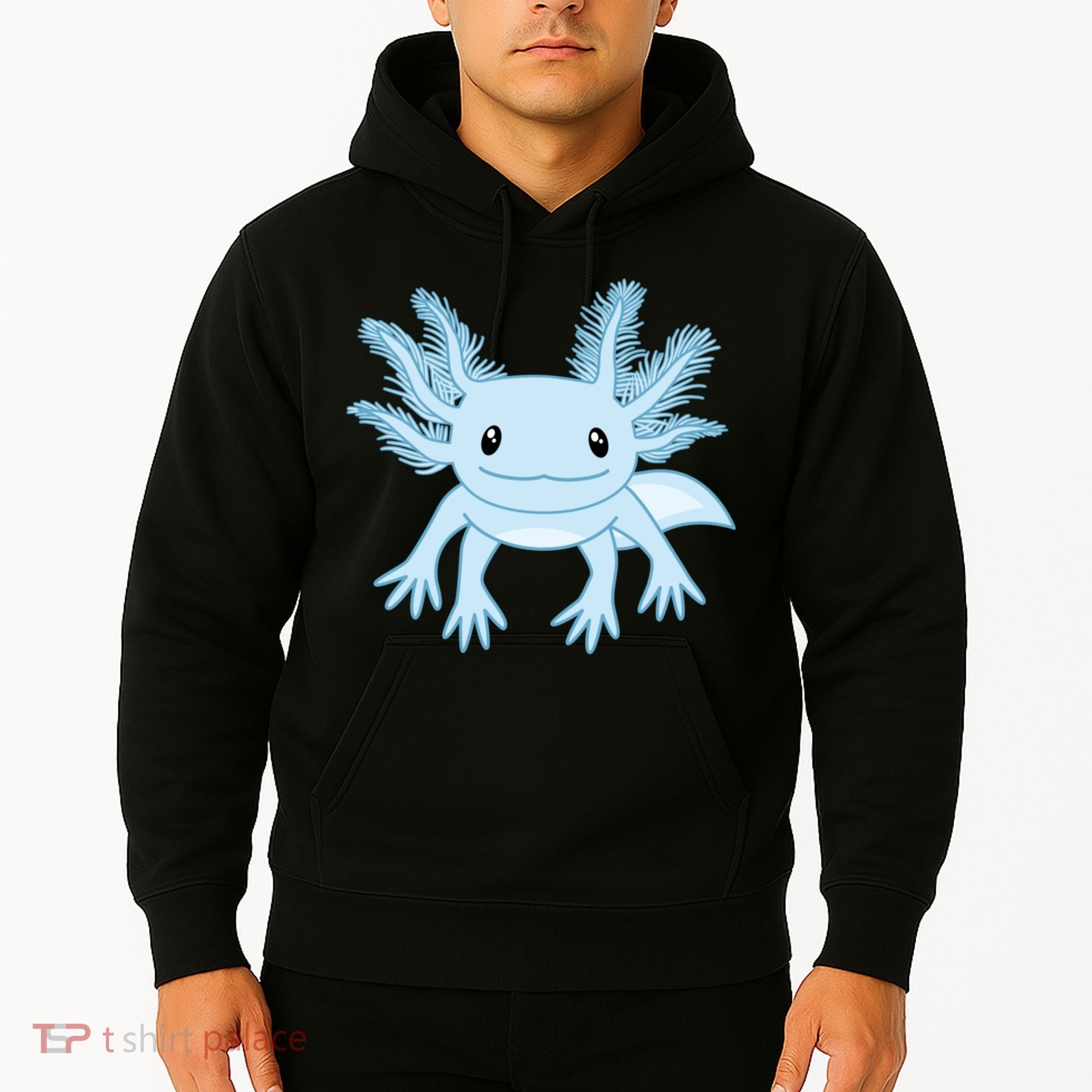 Cute Blue Axolotl Kawaii Aesthetic Axolotls Hoodie