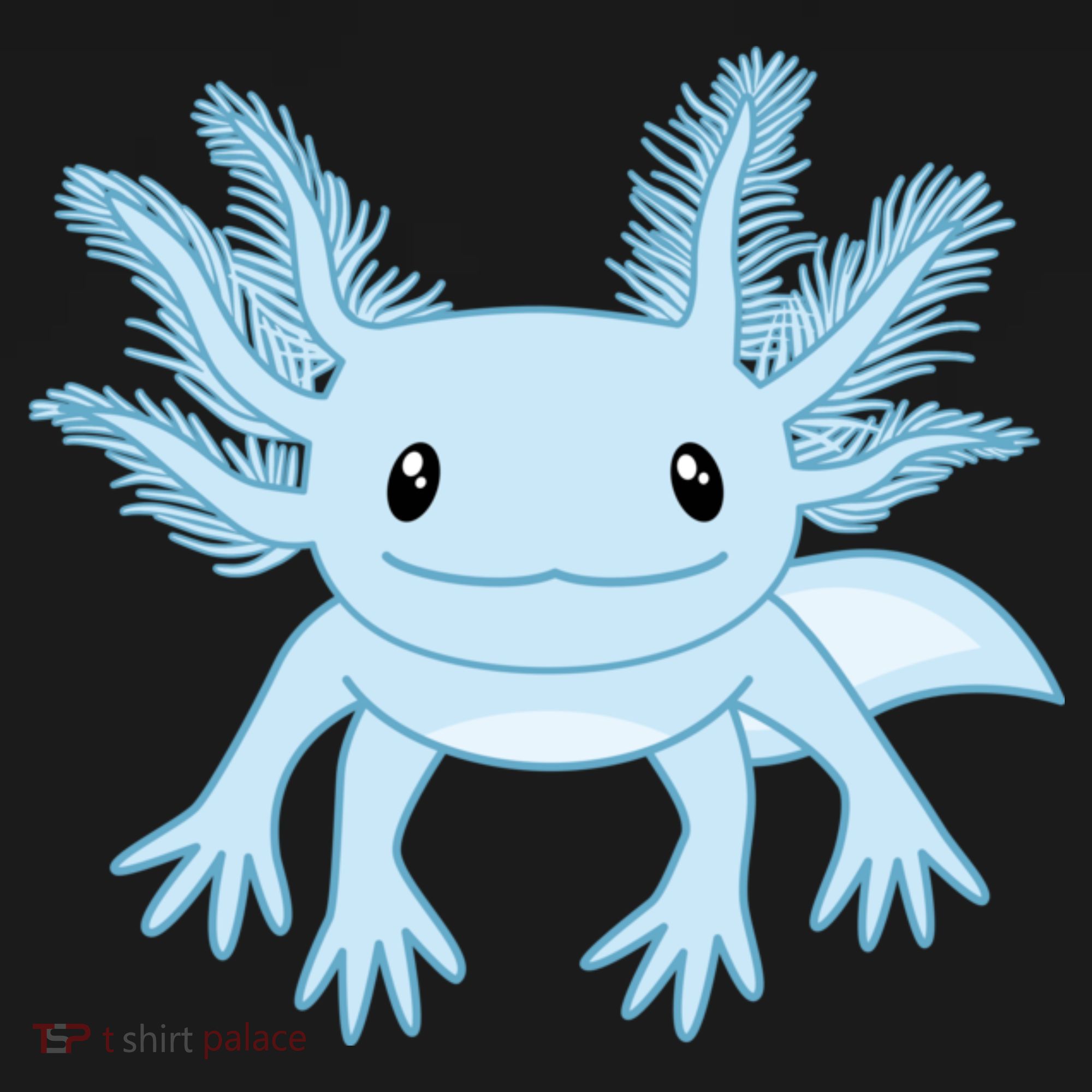 Cute Blue Axolotl Kawaii Aesthetic Axolotls Long Sleeve Shirt