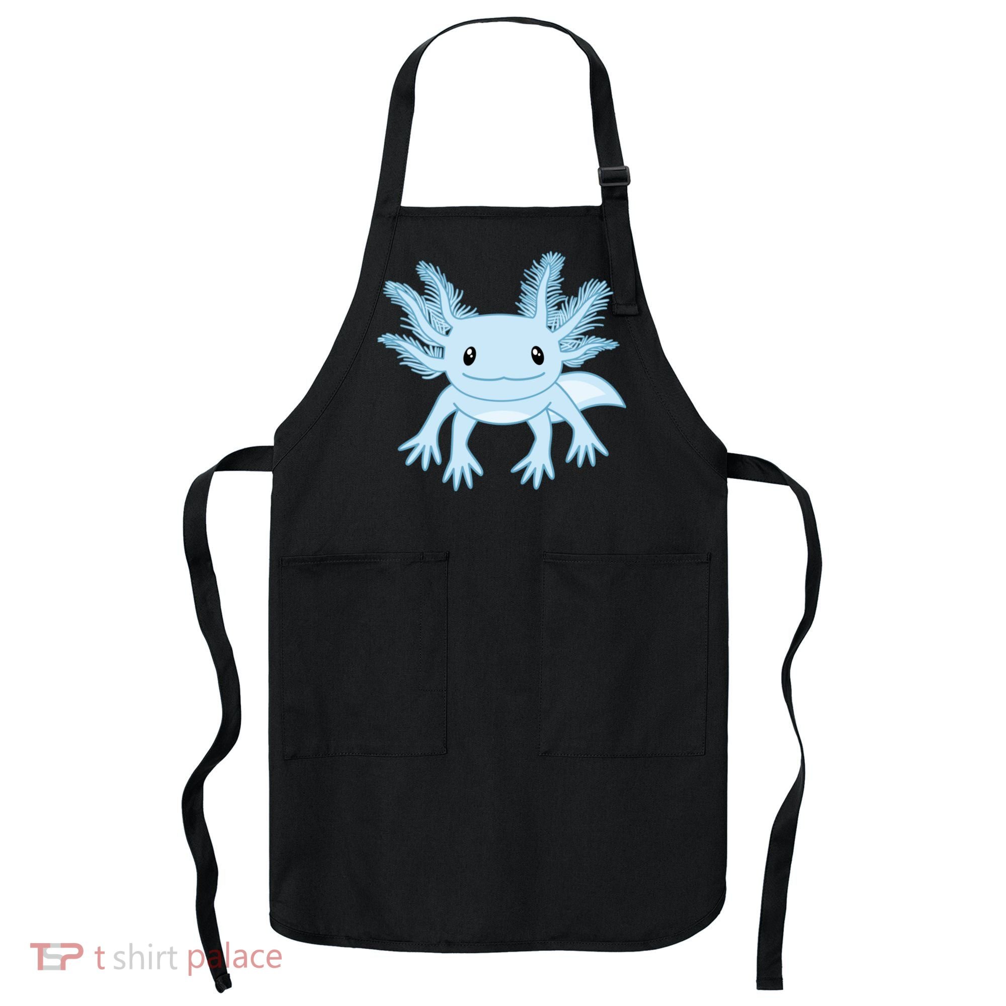 Cute Blue Axolotl Kawaii Aesthetic Axolotls Apron