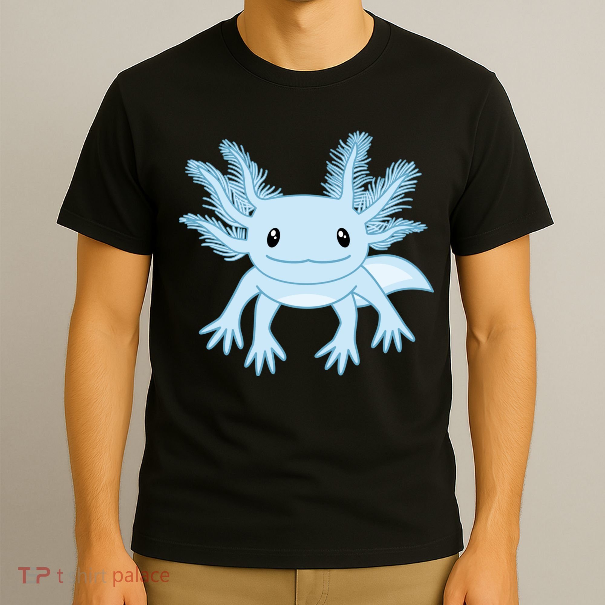 Cute Blue Axolotl Kawaii Aesthetic Axolotls T-Shirt