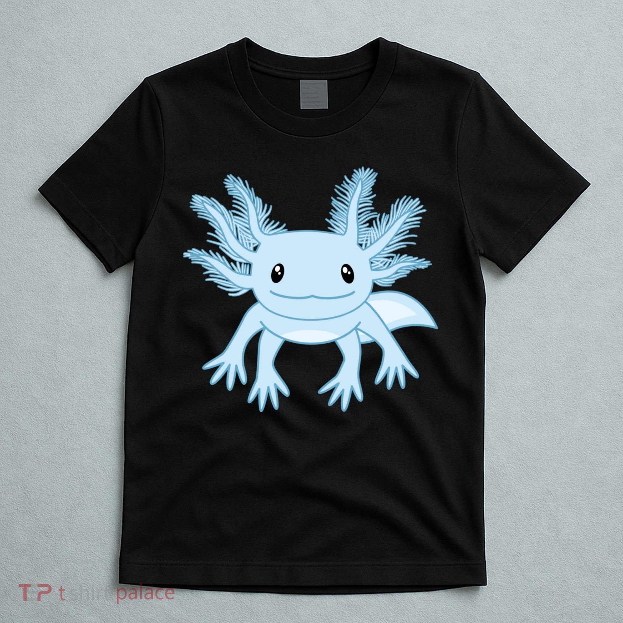 Cute Blue Axolotl Kawaii Aesthetic Axolotls T-Shirt